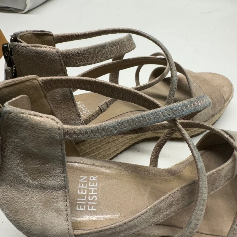 Eileen Fisher women’s platform wedges sandals size 5.5